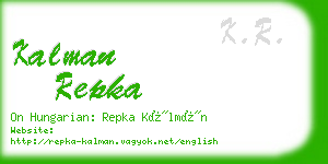 kalman repka business card